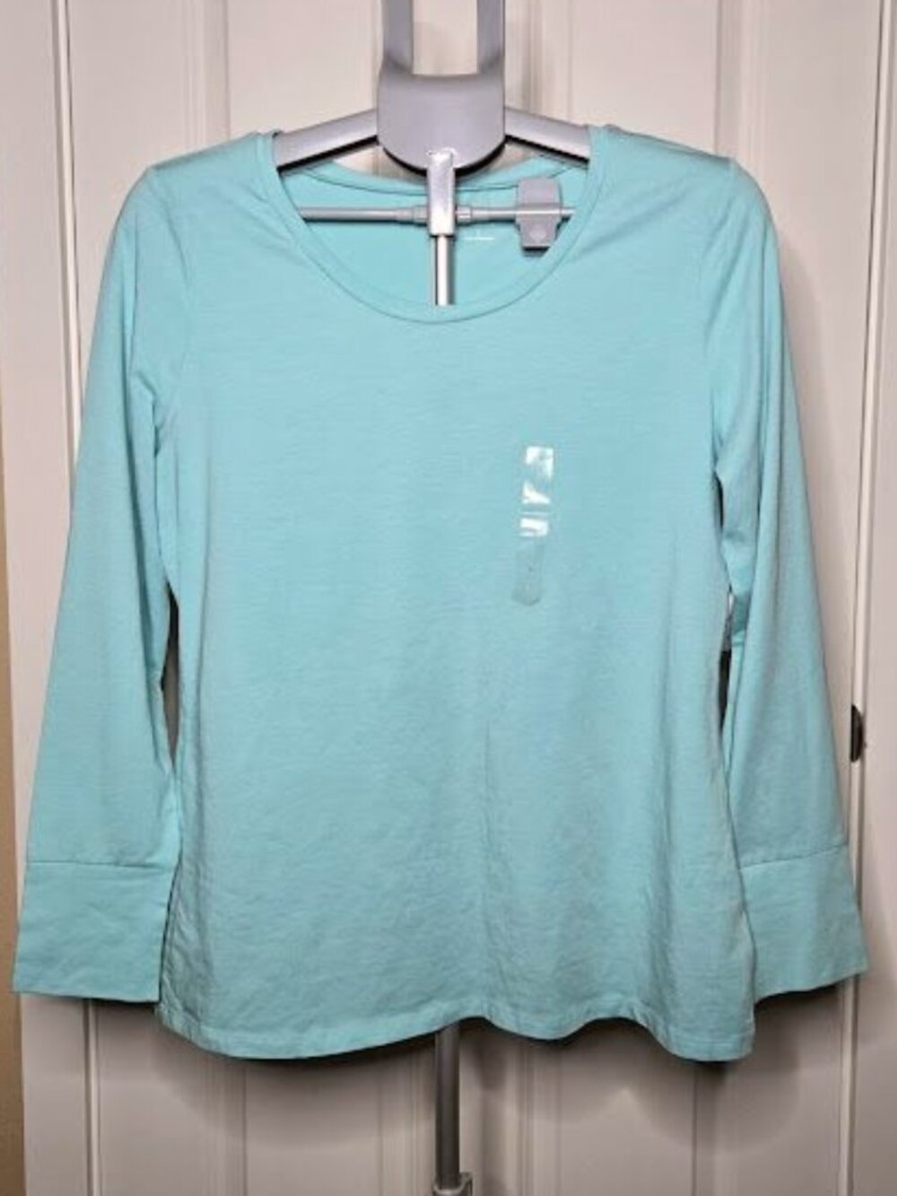 NWT A.N.A. long sleeve aqua shirt sz large